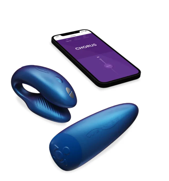 Chorus by We-Vibe Couples Vibrator in Cosmic Blue - Image 6