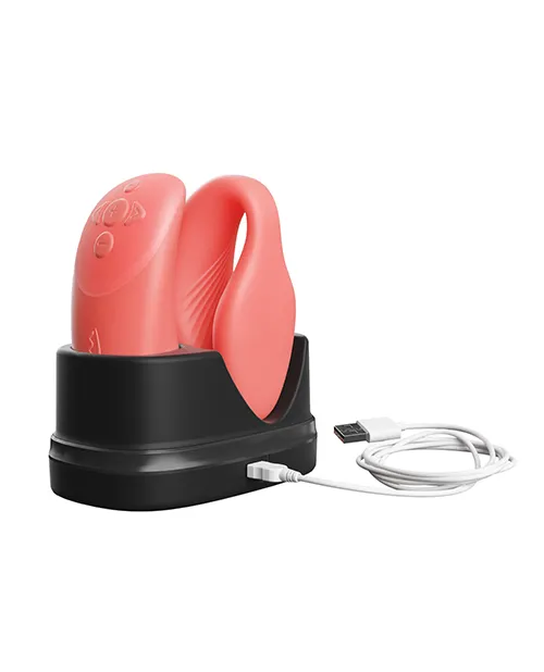 Chorus by We-Vibe Couples Vibrator in Crave Coral - Image 3