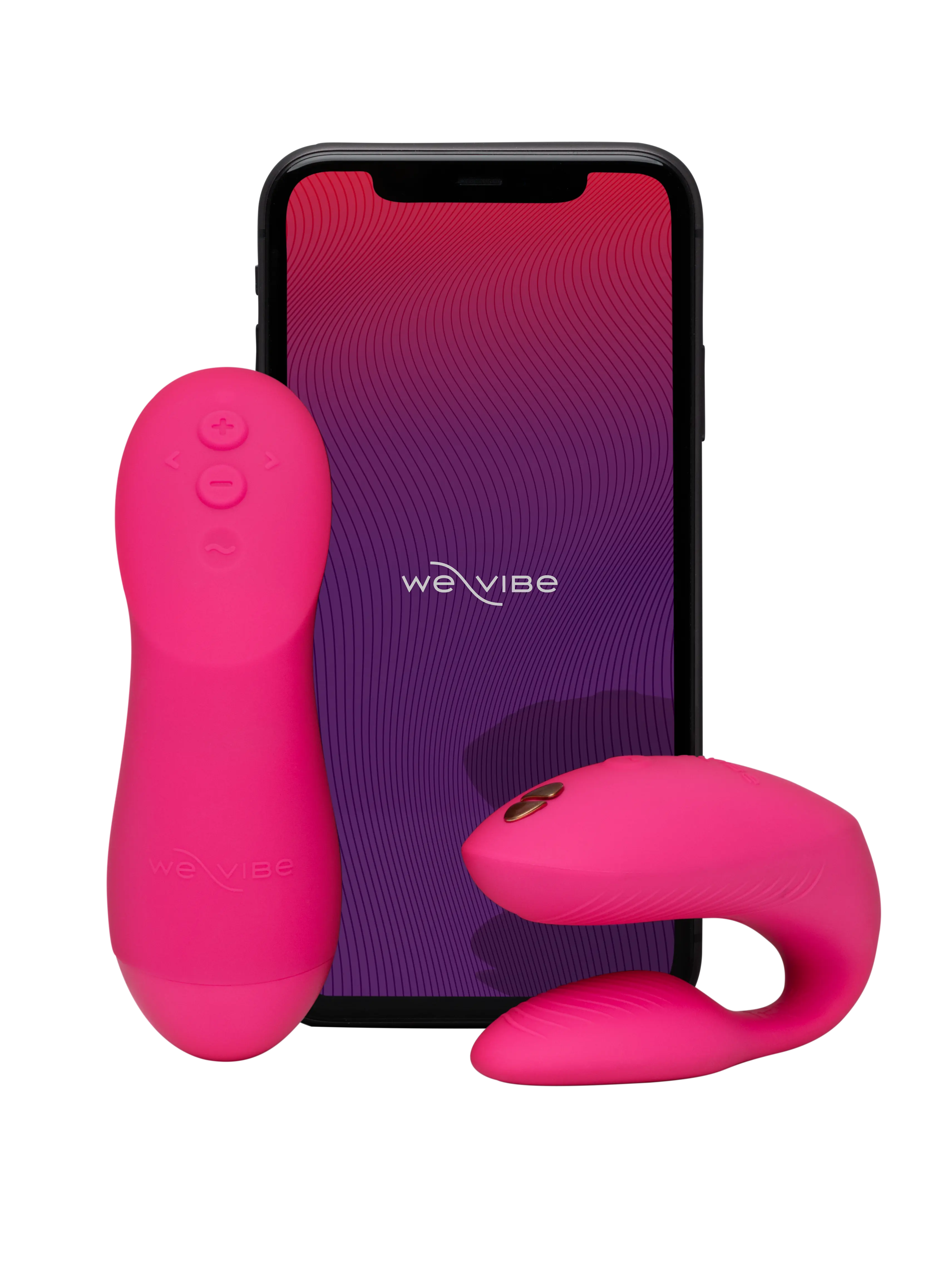 Chorus Pro Couples Vibrator by We-Vibe in Electric Pink