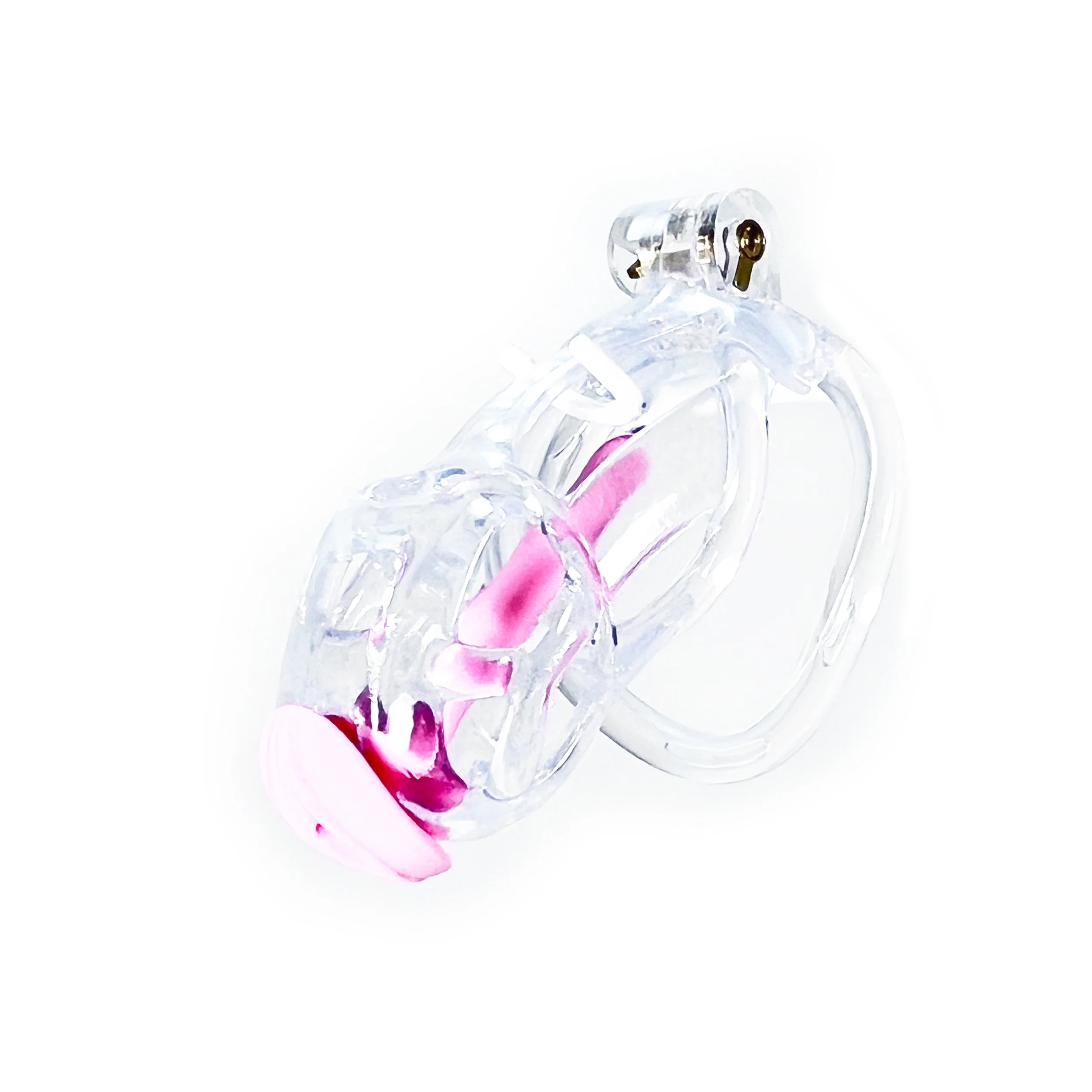 Clear ABS Locking Sissy Cock Cage by Fetish Pleasure Play