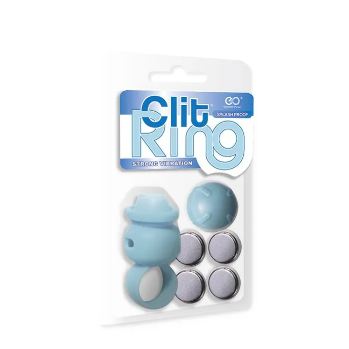 Clit Ring Mini Finger Vibrator in Blue - Image 2