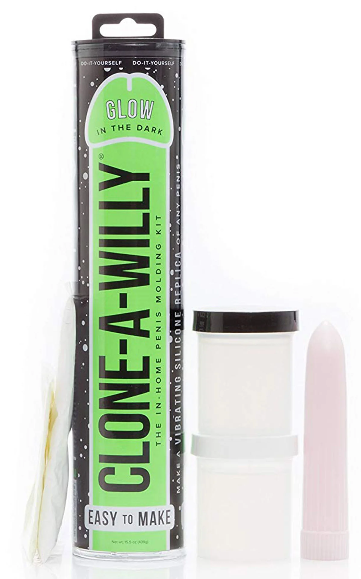 Clone-A-Willy Kit Glow in the Dark - Green - Image 5