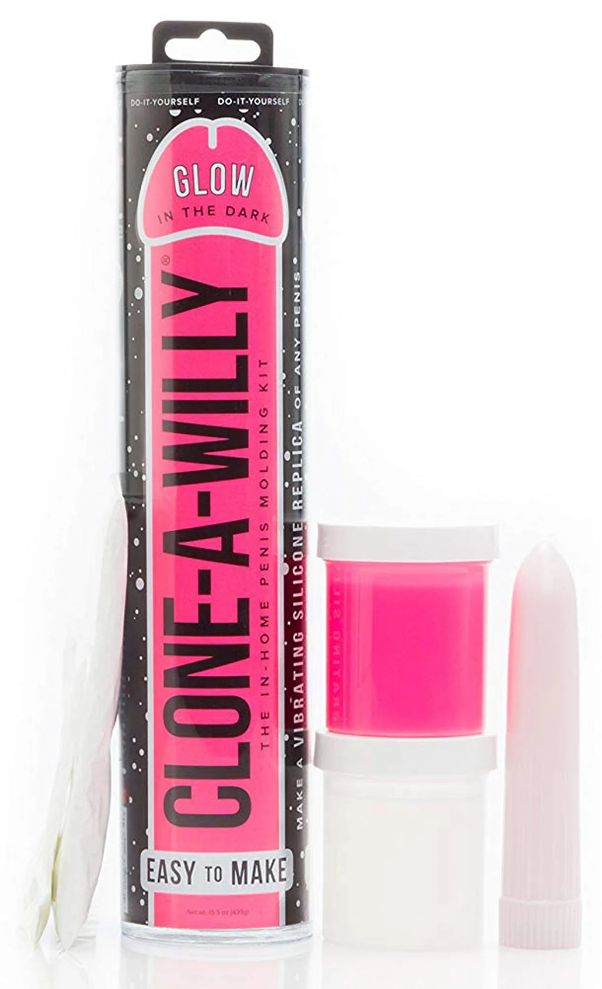 Clone-A-Willy Kit Glow in the Dark - Hot Pink - Image 3