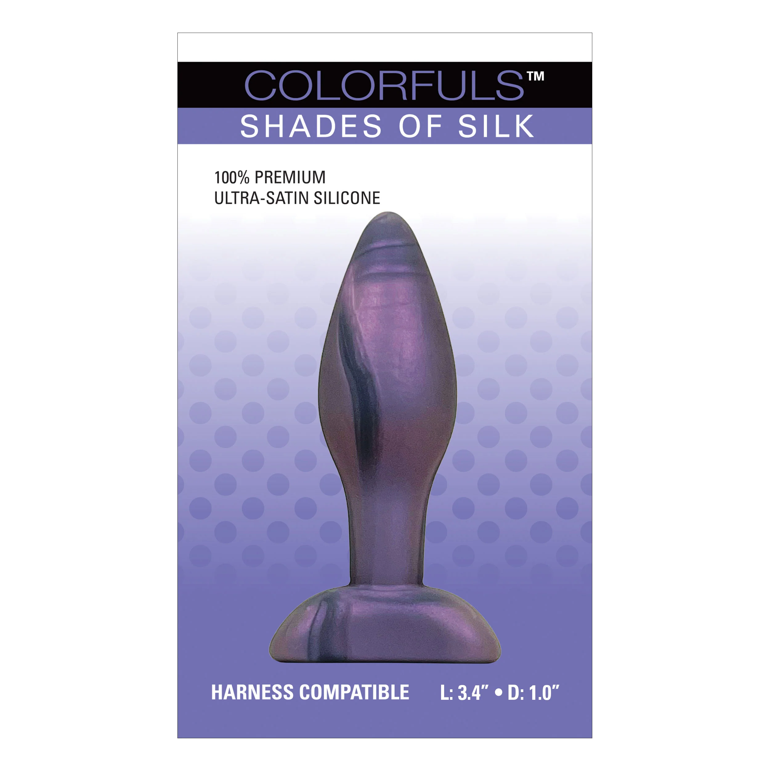 Colorfuls Shades of Silk Small Purple Butt Plug - Image 4