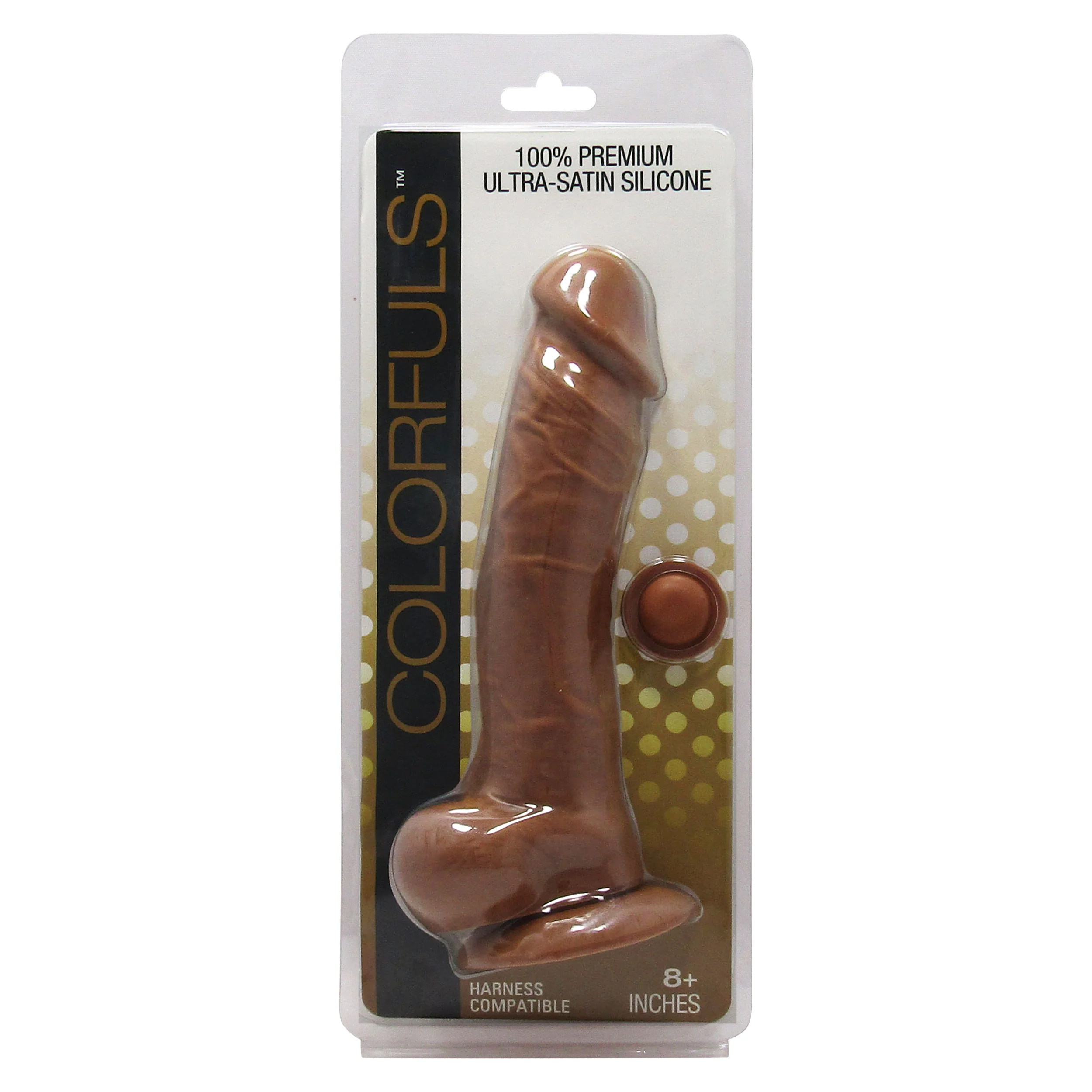 Colorfuls 8in Brown Dildo - Image 3