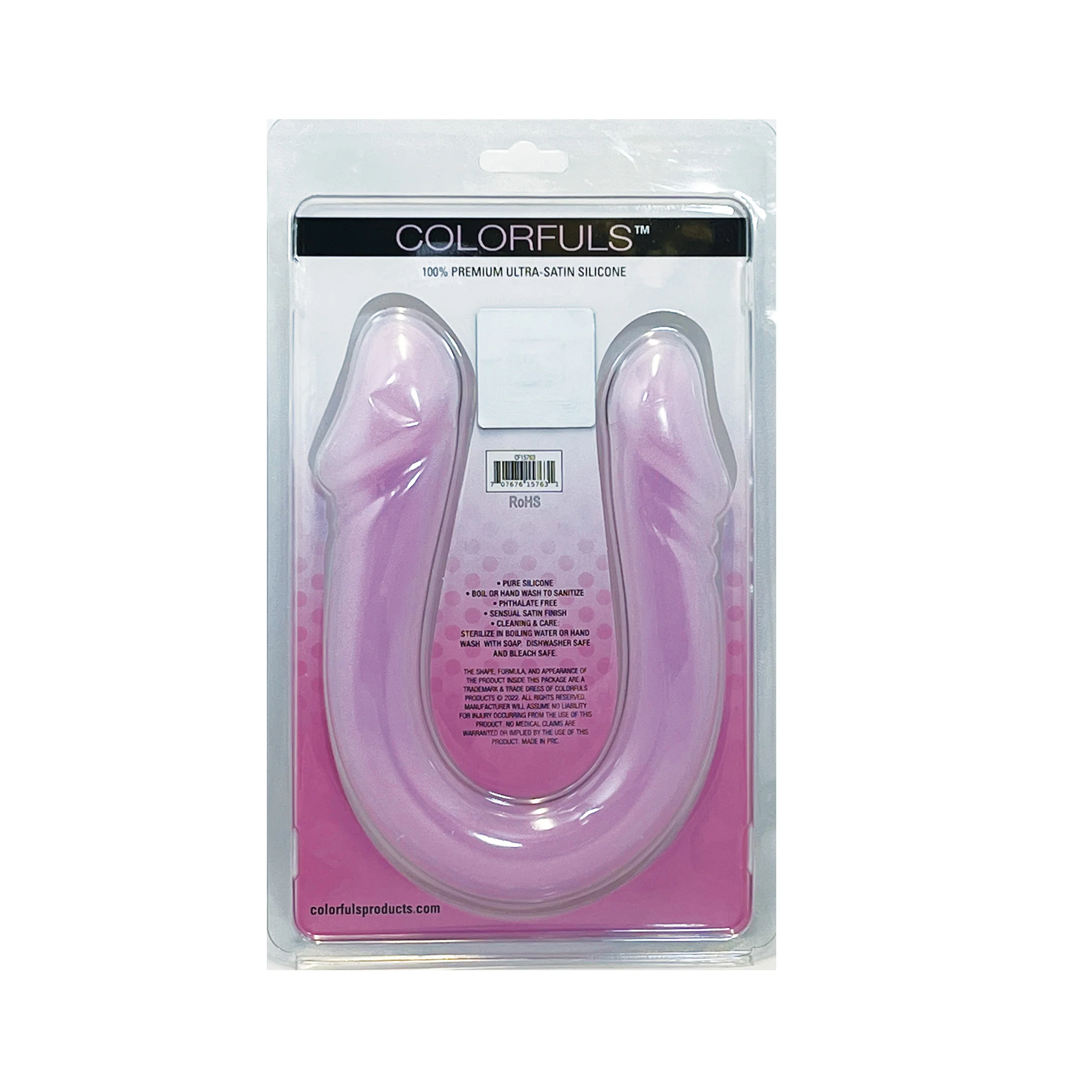 Colorfuls Pink Glow-in-the-Dark Double Dong - Image 3