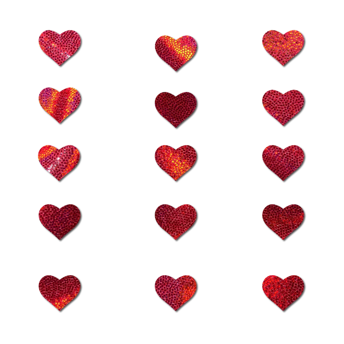 Confetti: Liquid Red Baby Heart Body Stickers, Red, One Size
