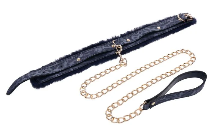 Cougar Faux Leather Fur Collar & Leash - Image 2