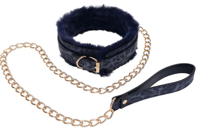 Cougar Faux Leather Fur Collar & Leash - Image 3