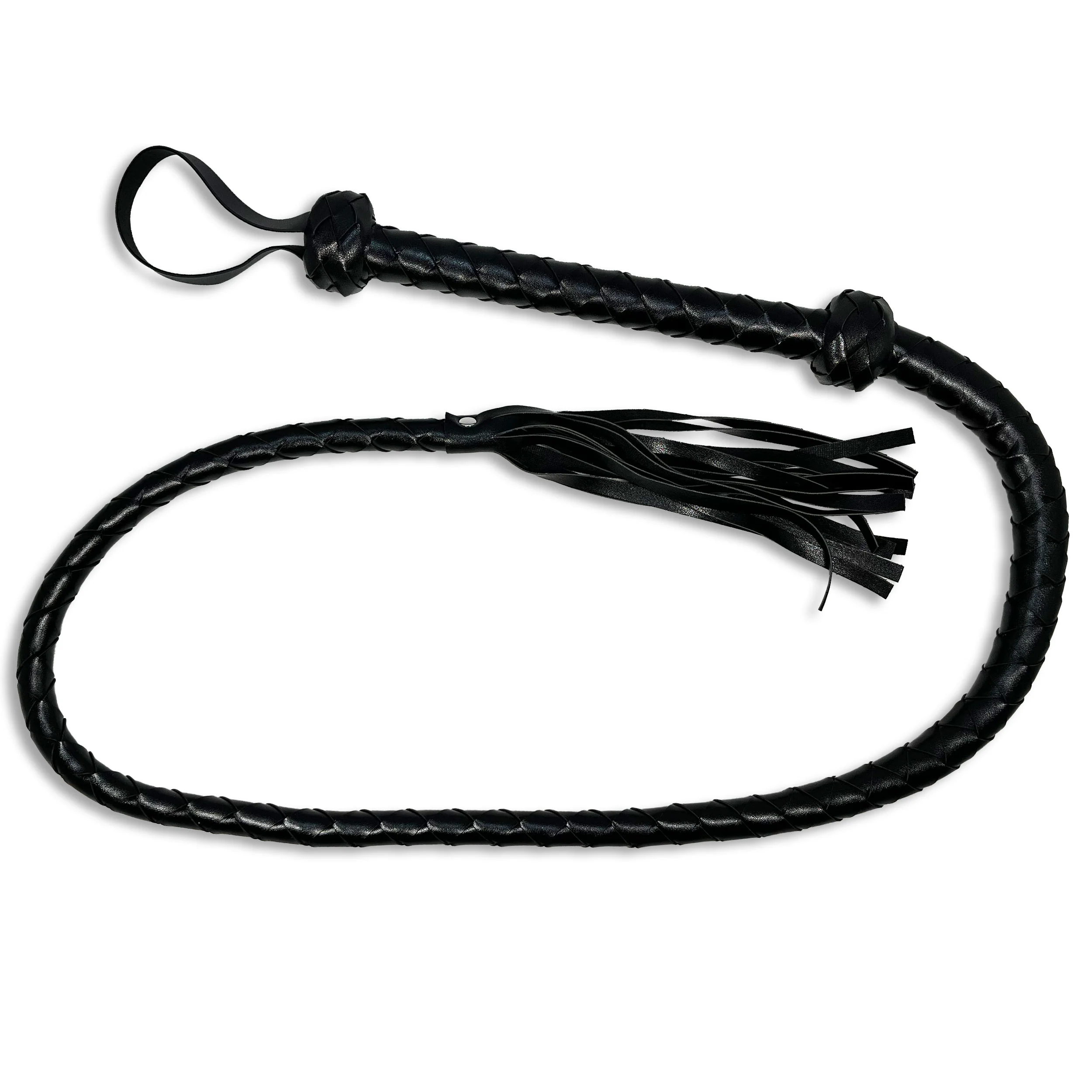 Cowboy Whip by Fetish Pleasure Play in Black - Image 2