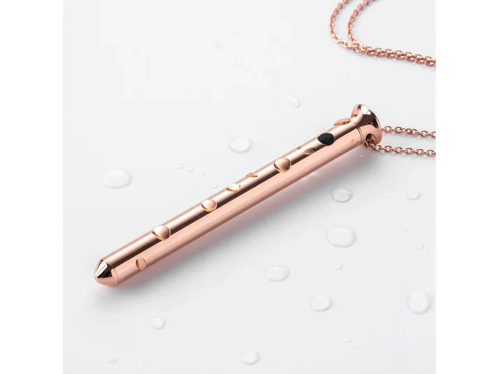 Crave Vesper 2 Necklace Vibrator in Rose Gold - Image 3
