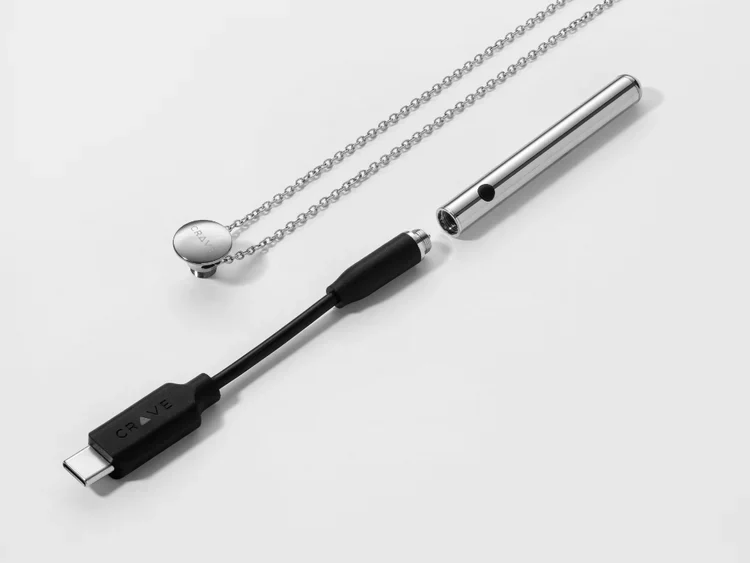 Crave Vesper Mini Vibrator Necklace in Black - Image 6