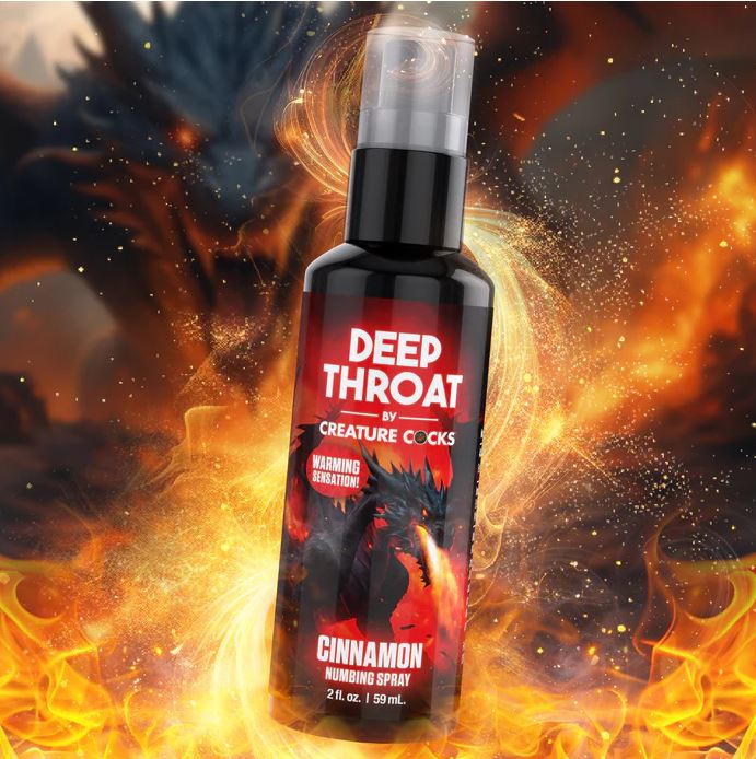 Creature Cocks Cinnamon Flavored Deep Throat Numbing Spray - 2 oz - Image 3