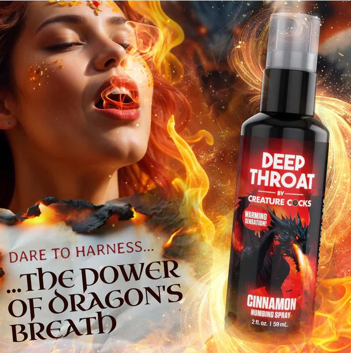 Creature Cocks Cinnamon Flavored Deep Throat Numbing Spray - 2 oz - Image 4