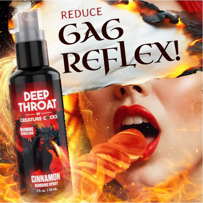 Creature Cocks Cinnamon Flavored Deep Throat Numbing Spray - 2 oz - Image 6