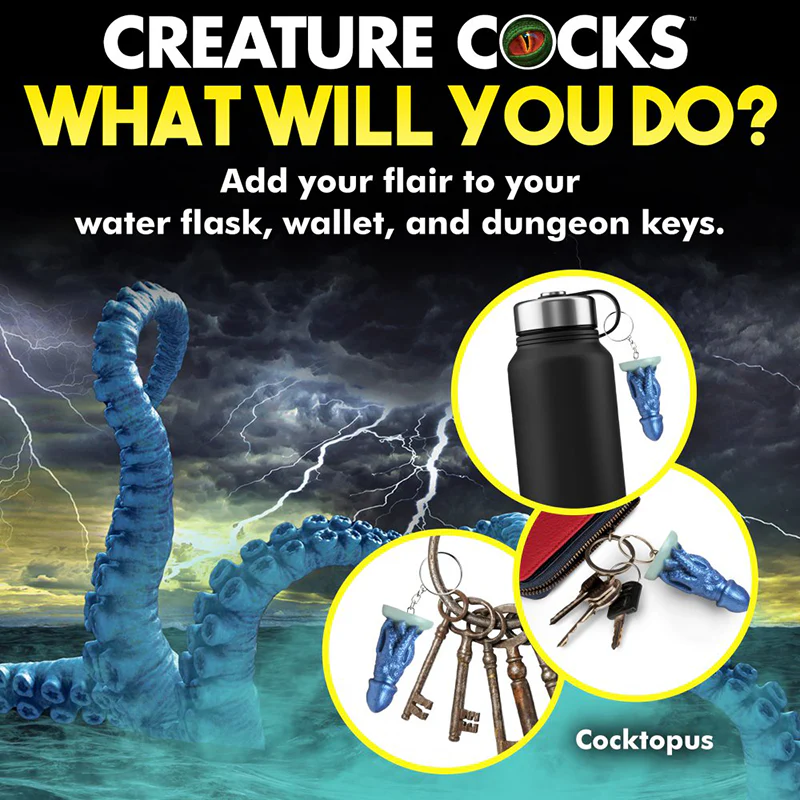 THE CREATURE COCKS COCKTOPUS KEYCHAIN - Image 3
