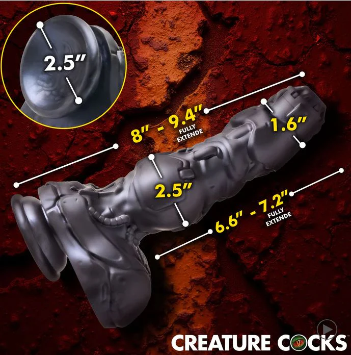 Creature Cocks Cyborg Cock Thrusting & Vibrating Silicone Dildo - Image 3