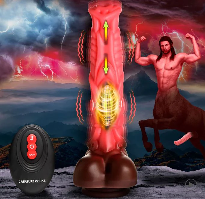 Creature Cocks Deluxe Centaur Thrusting & Vibrating Silicone Dildo - Image 5