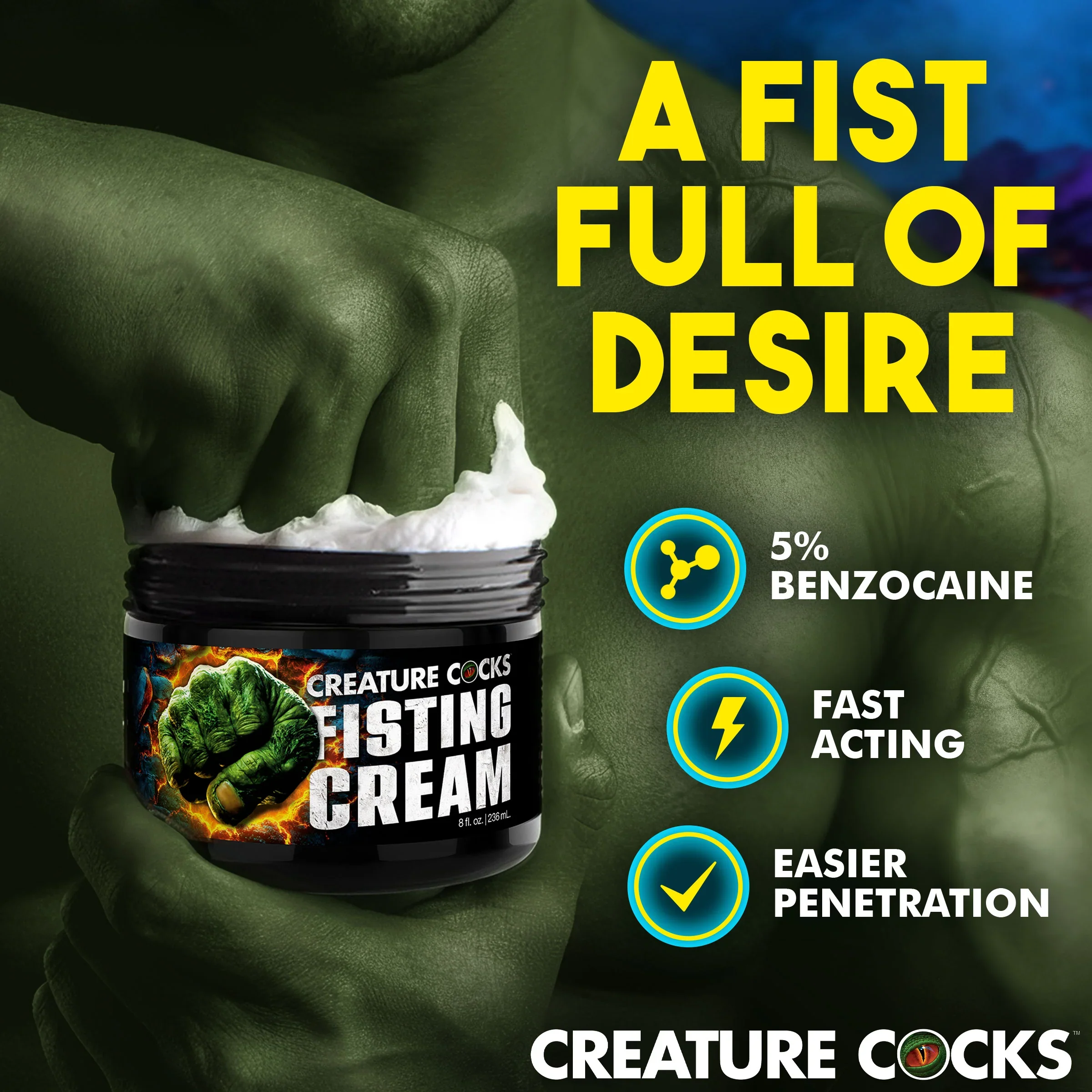 Creature Cocks Fisting Cream, 8oz - Image 5