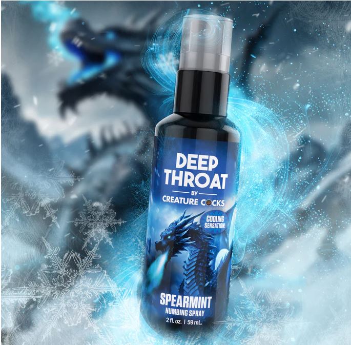 Creature Cocks Spearmint Deep Throat Numbing Spray - 2 oz - Image 3
