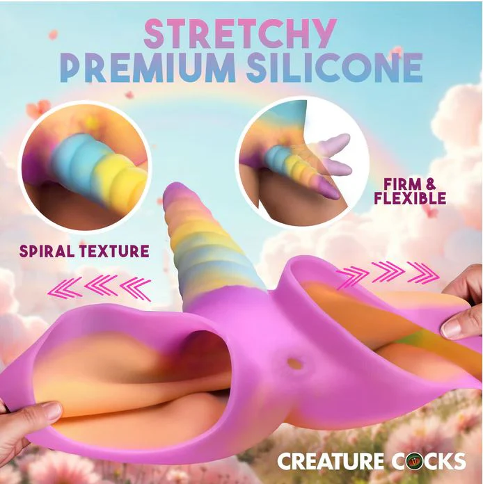 Creature Cocks Unicorn Silicone Strap-On Shorts - Image 6