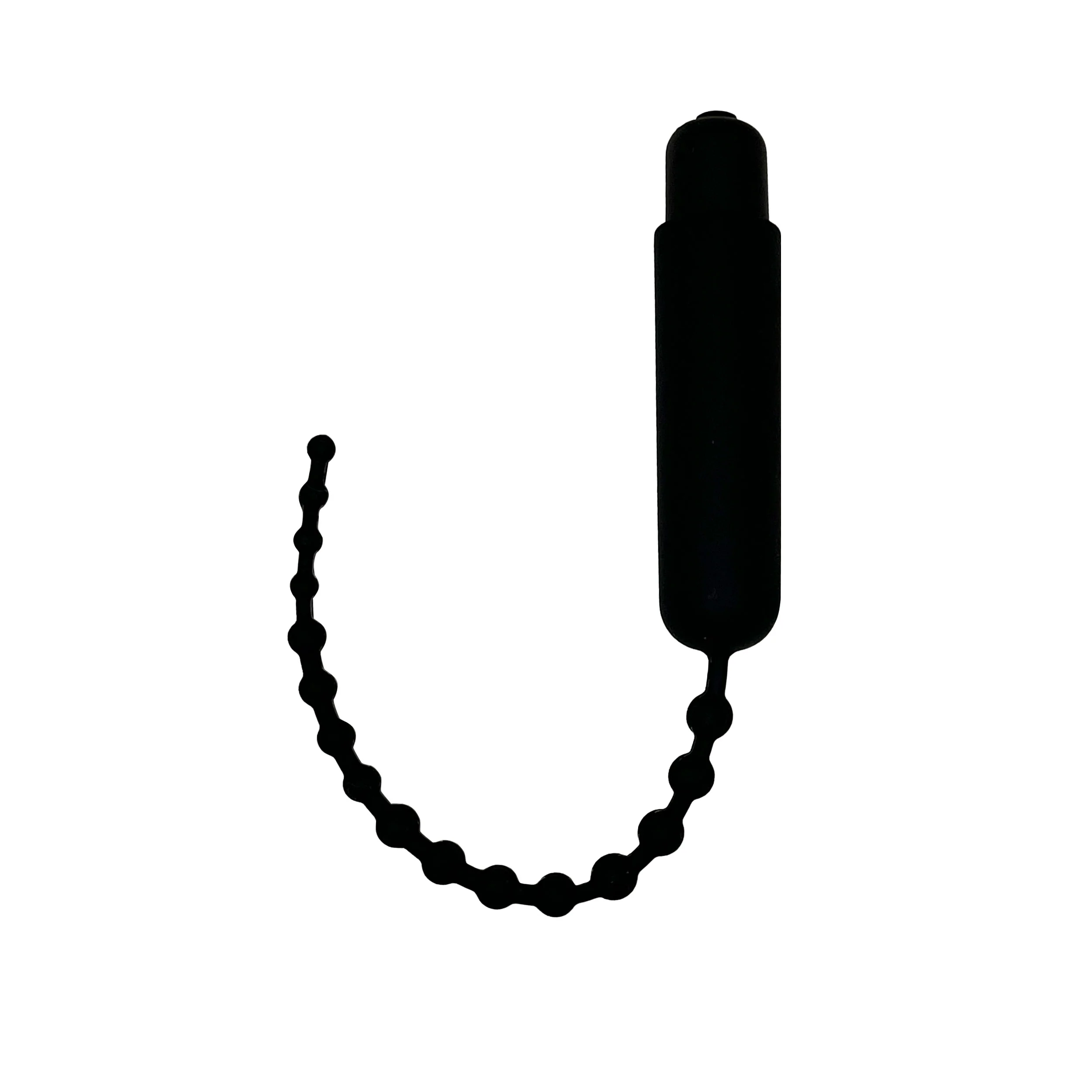 Dark Rod Vibrating Beaded Silicone Sound