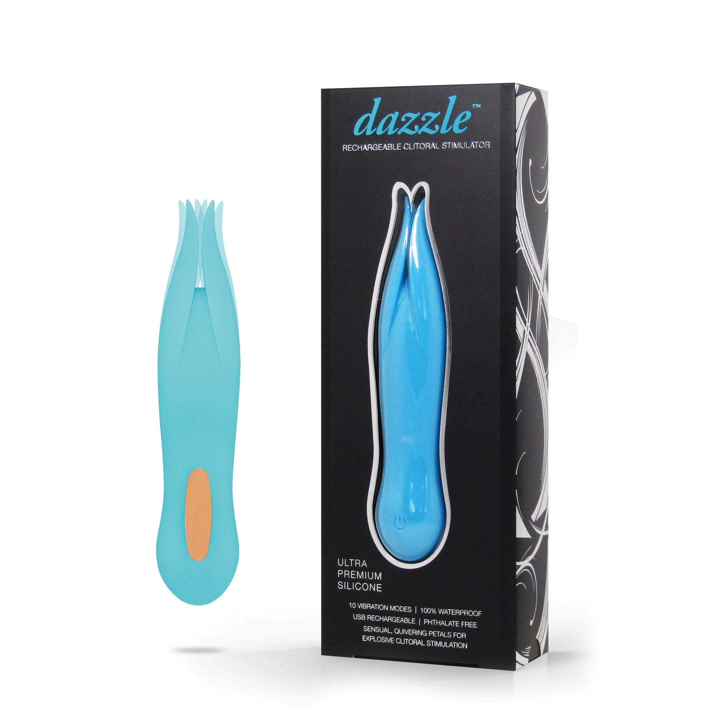Dazzle Clitoral Stimulator - Teal - Image 4