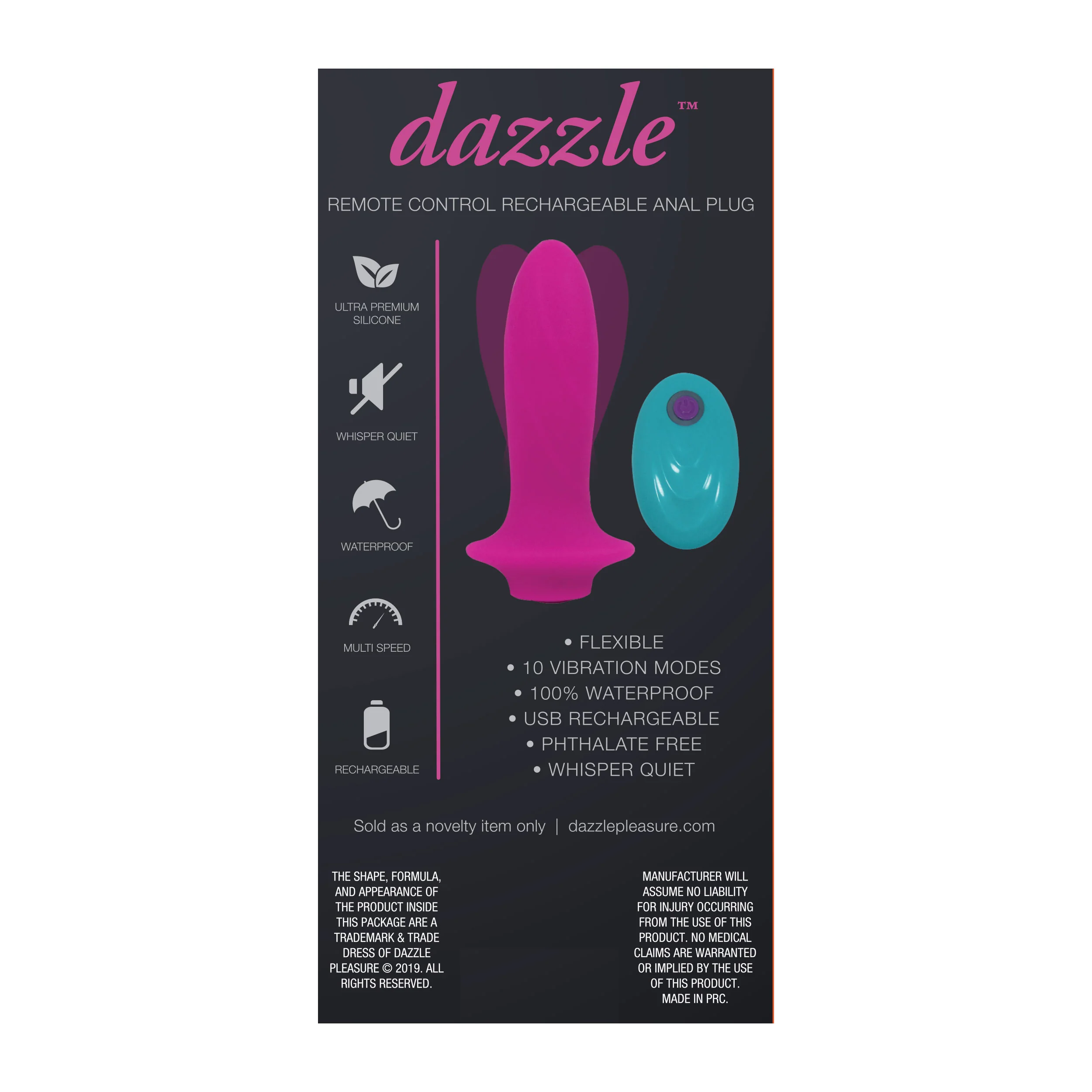 Dazzle Pink Plug w/ Remote - Image 3
