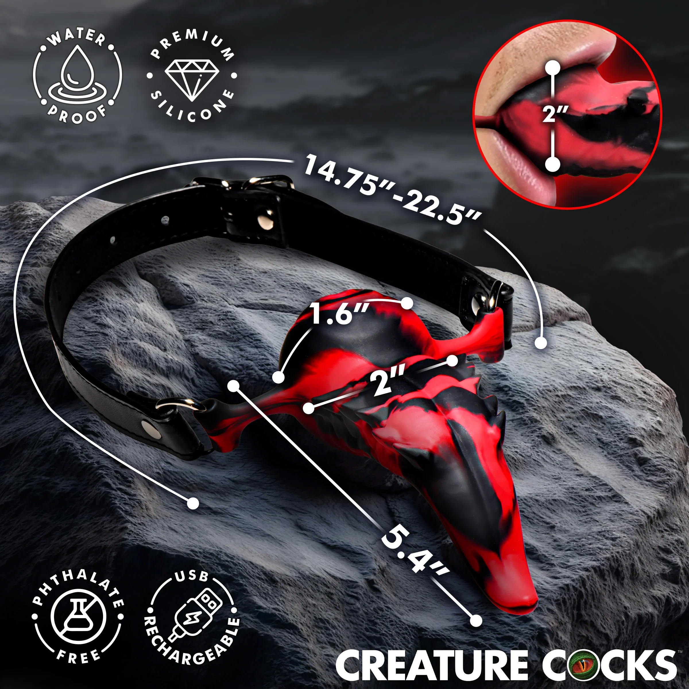 Demon's Tongue Wearable Vibrating Oral Enhancer by Creature Cocks - Image 3