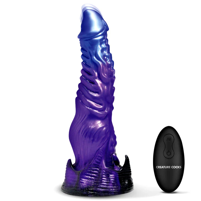 Diabolos Thrusting & Vibrating Silicone Dildo by Creature Cocks