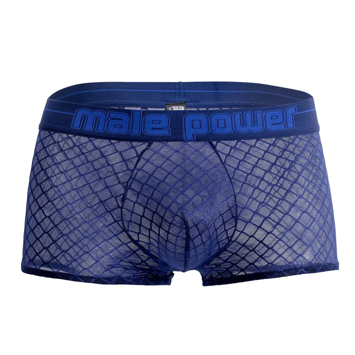 Diamond Mesh Mini Shorts Boxer Briefs, Navy - Image 4