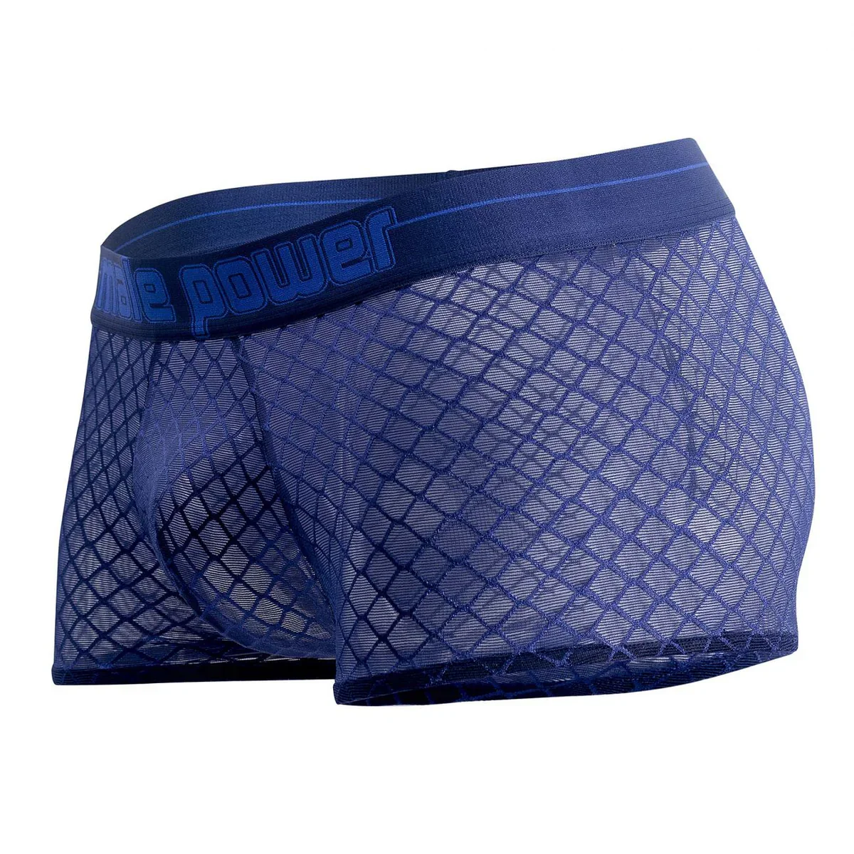 Diamond Mesh Mini Shorts Boxer Briefs, Navy - Image 5