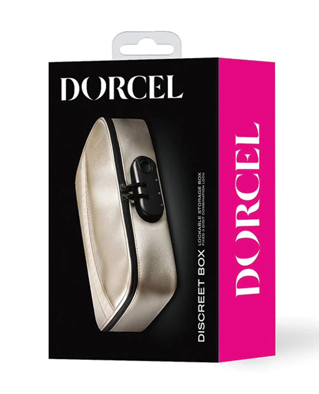 Discreet Adult Toy Storage Box with Combo Lock by Dorcel in Luxury Gold - Image 5
