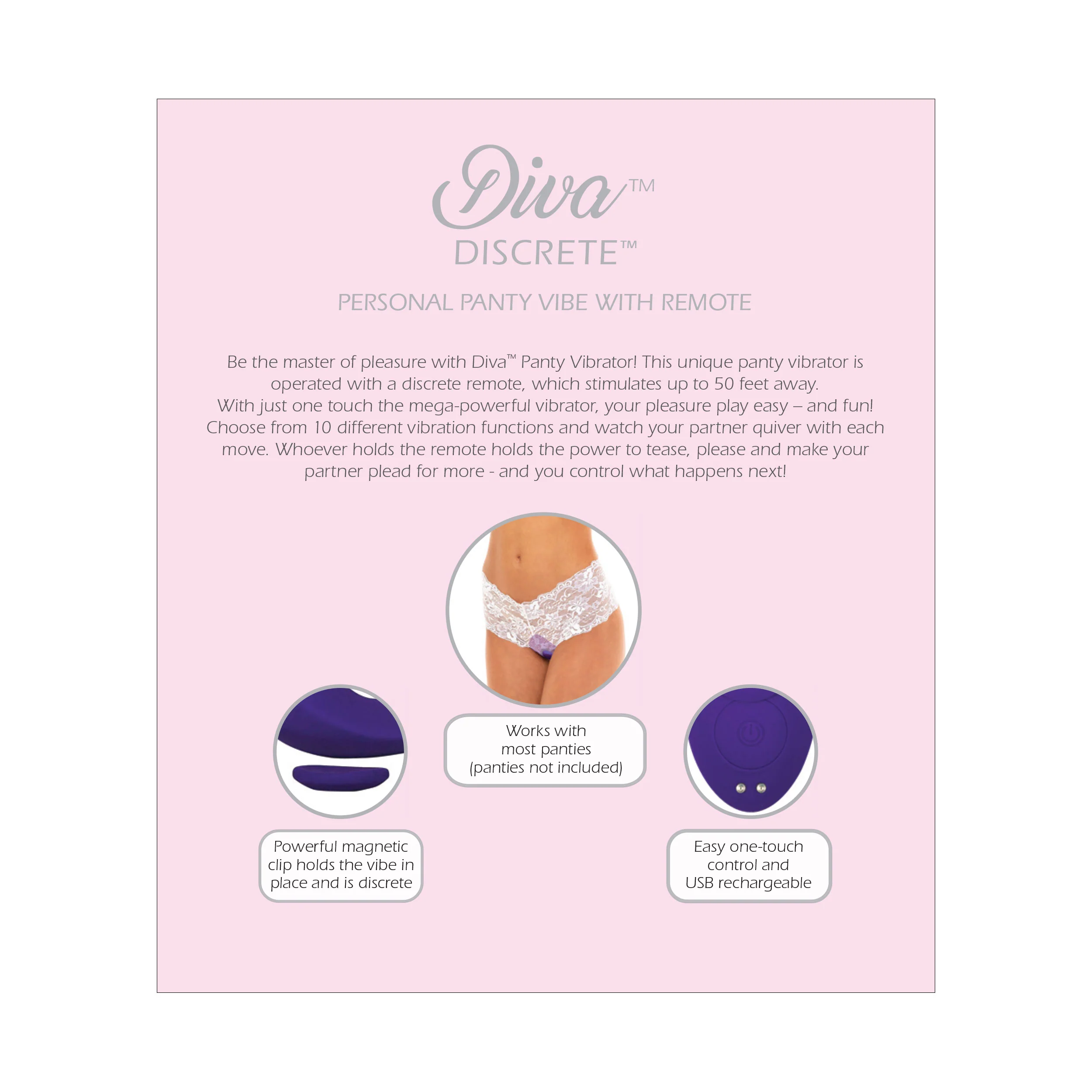 Diva Discrete Purple Panty Vibe - Image 4
