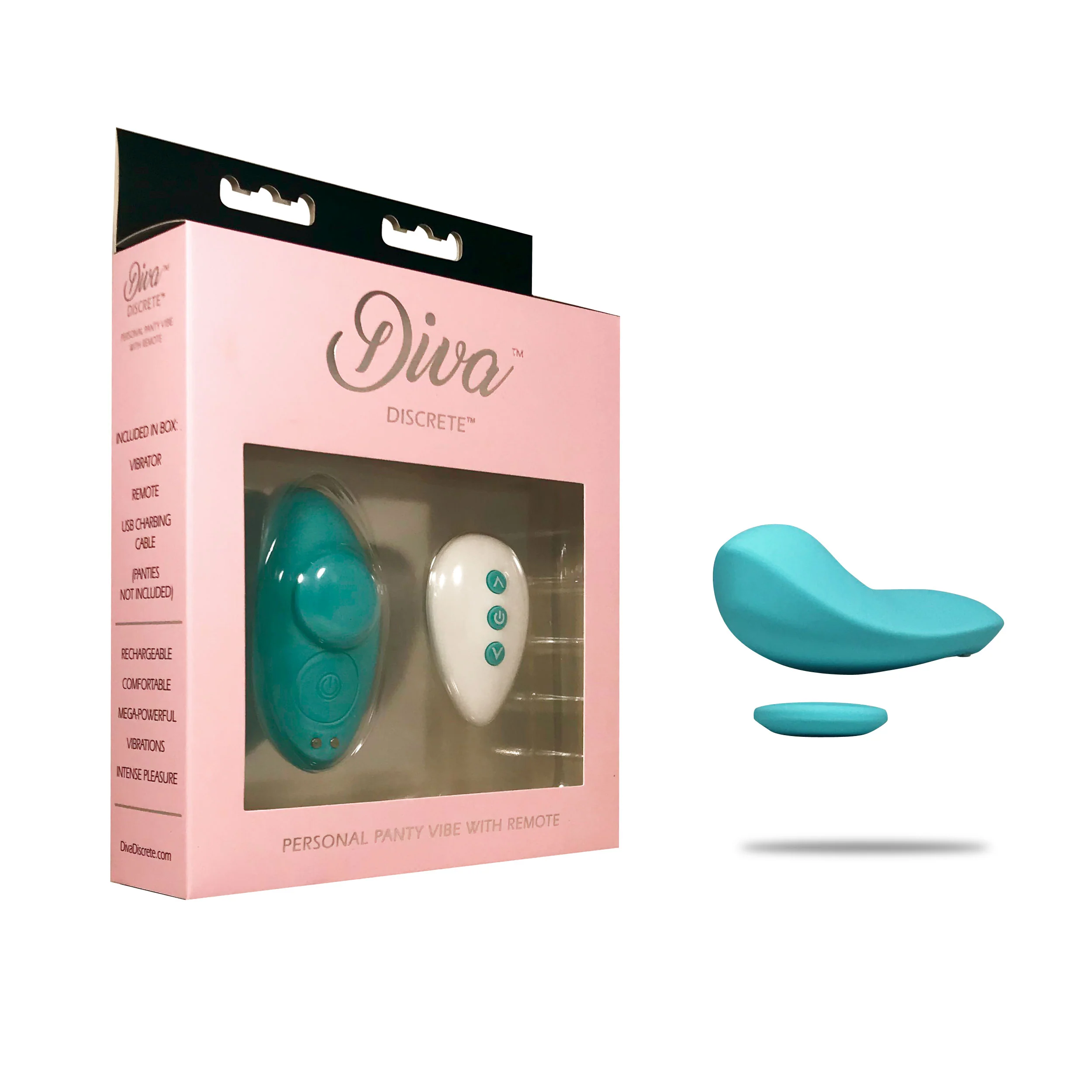 Diva Discrete Teal Panty Vibe - Image 5