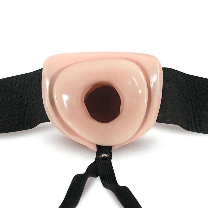 Dr. Skin 7-inch Hollow Strap-On in Vanilla - Image 3
