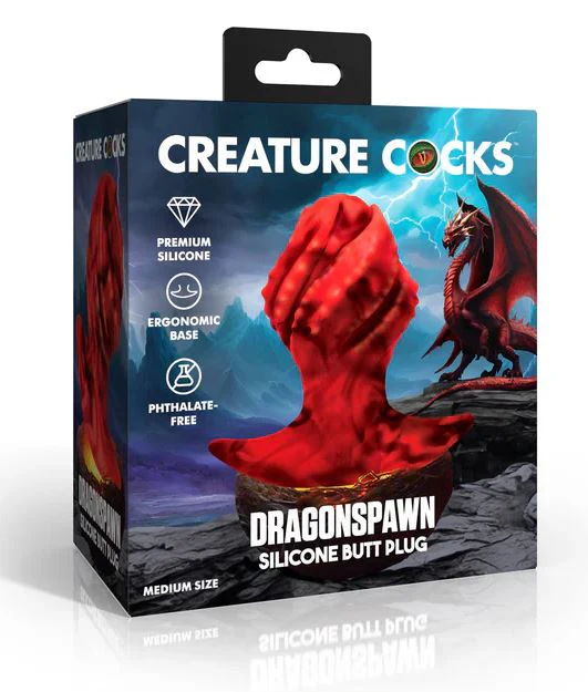 Creature Cocks Dragonspawn Silicone Butt Plug - Medium - Image 7