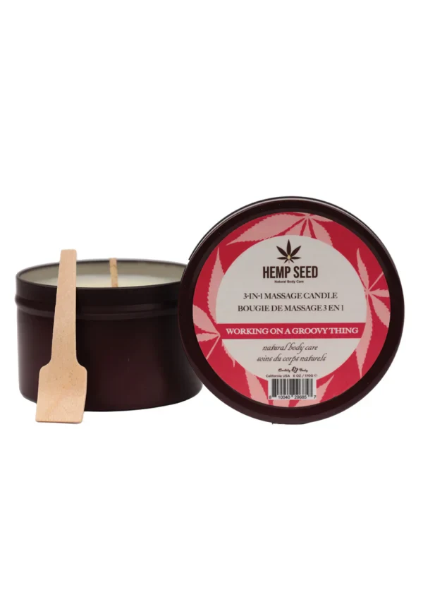 Earthly Body 3 in 1 Massage Candle, Groovy Thing, 6oz