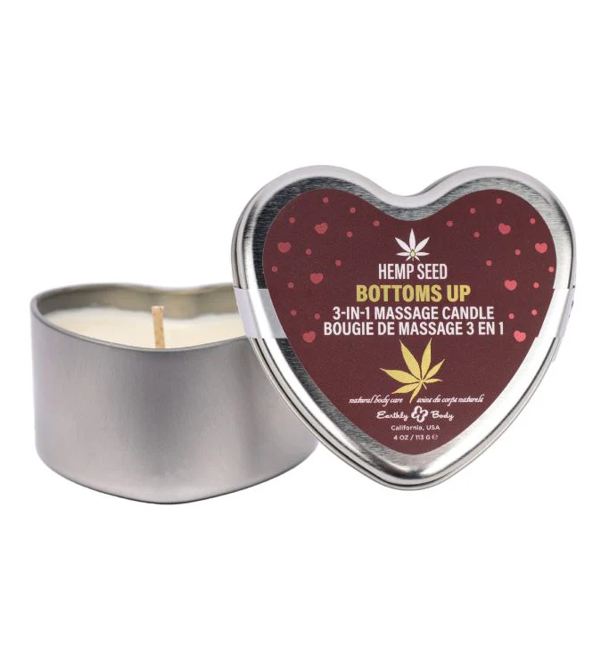 Earthly Body Bottoms Up 3-In-1 Massage Candle - 4 oz - Image 2