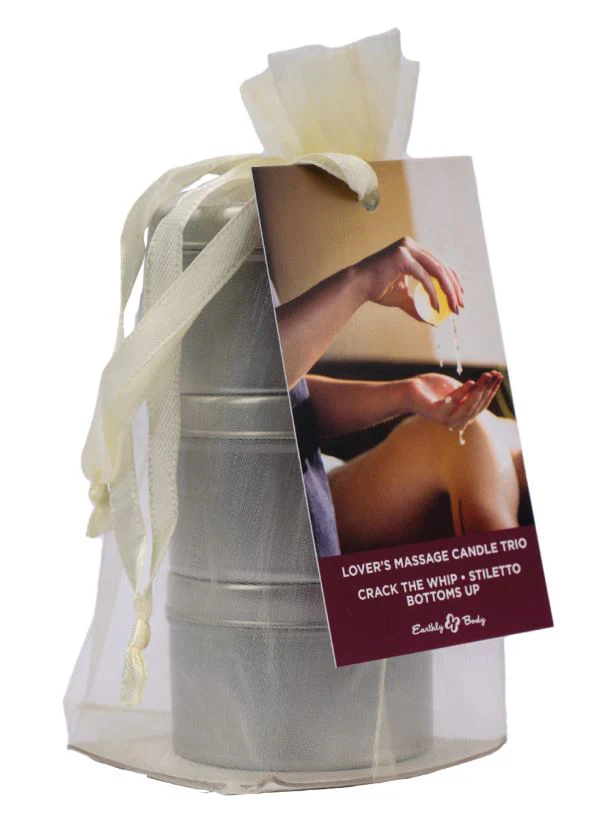 Earthly Body Hemp Seed 3-In-1 Mini Massage Candle Trio - 1.75 Oz Each - Image 2