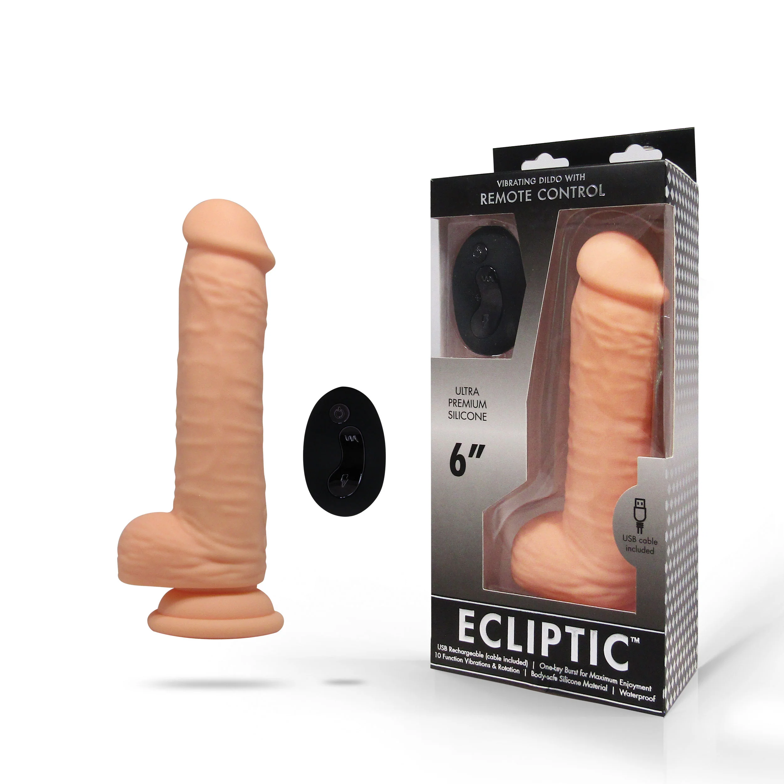 Ecliptic SZ3 Remote Dildo - Flesh - Image 3