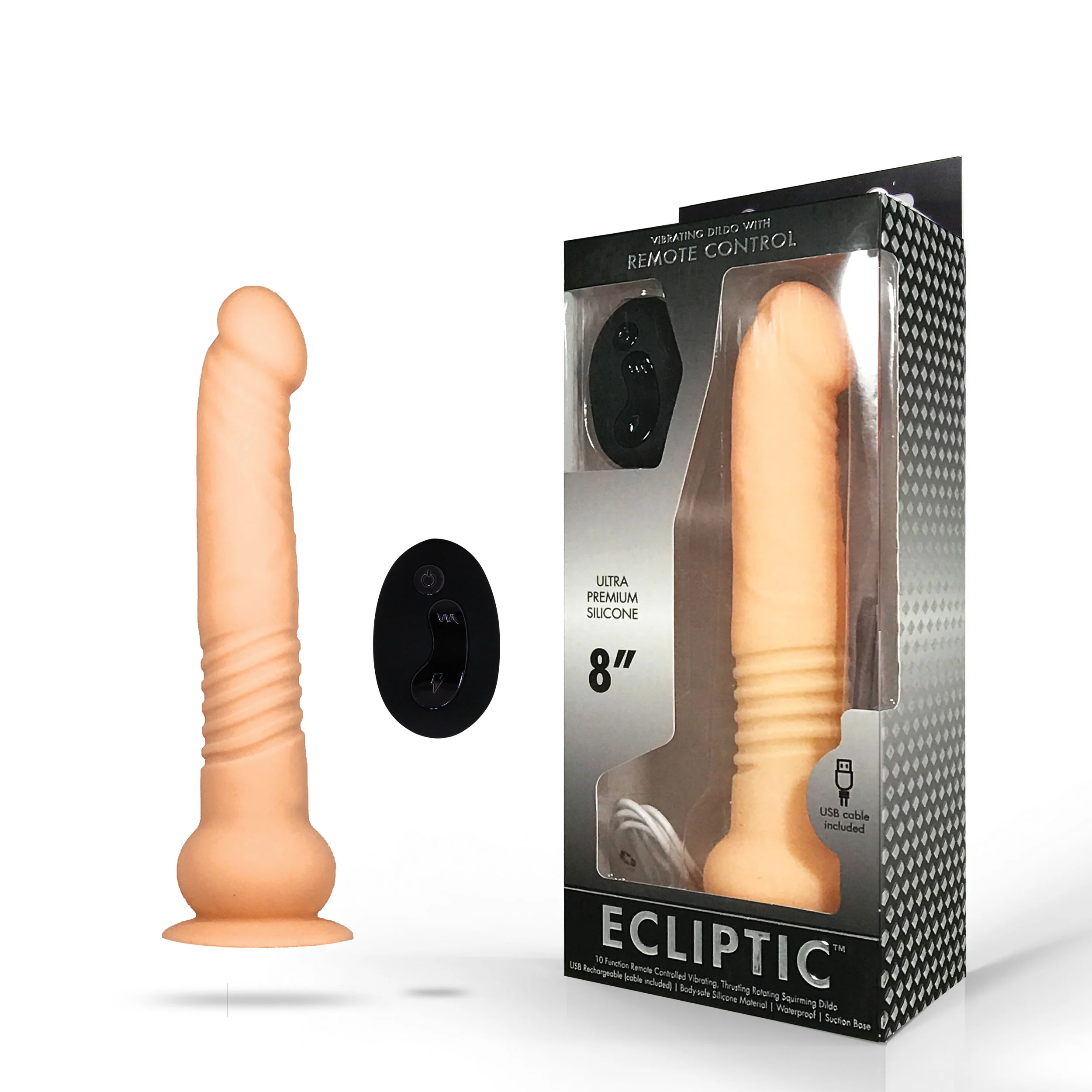 Ecliptic SZ5 Remote Dildo - Flesh - Image 3