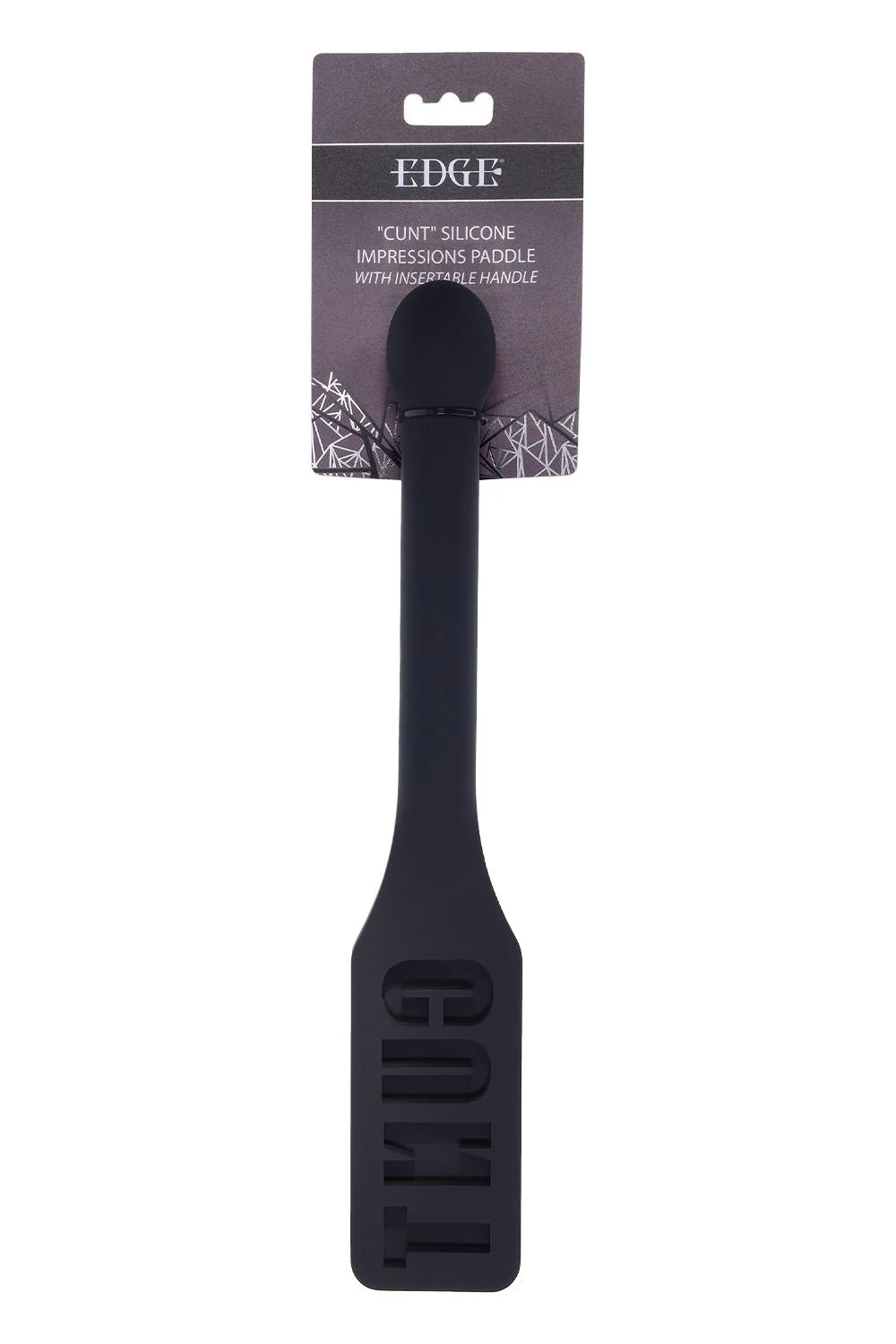Edge "Cunt" Solid Silicone Paddle by Sportsheets - Image 5