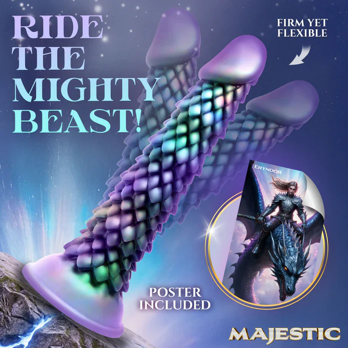 Eryndor Dragon Scale Silicone Dildo by Creature Cocks - Image 4