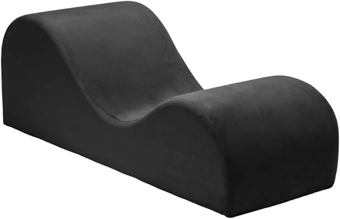 Esse Lounger Original Tantric Chair by Liberator Microvelvet Black - Image 5