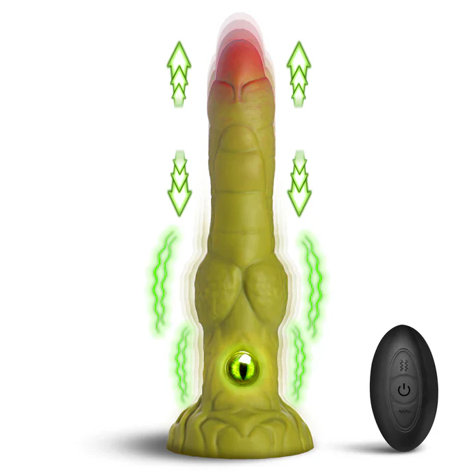 Eyegor Thrusting & Vibrating Silicone Monster Dildo by Creature Cocks - Image 3