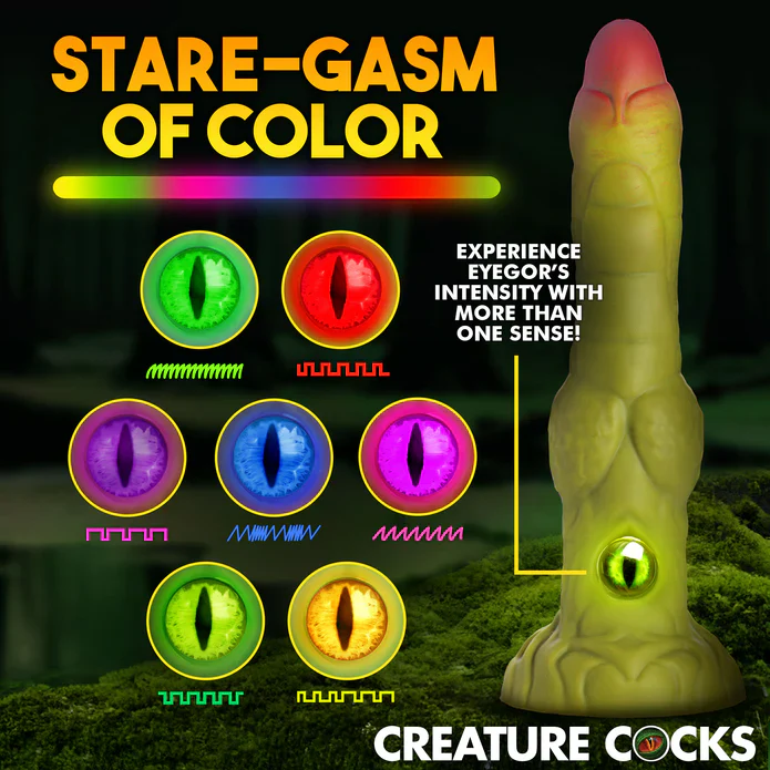 Eyegor Thrusting & Vibrating Silicone Monster Dildo by Creature Cocks - Image 6