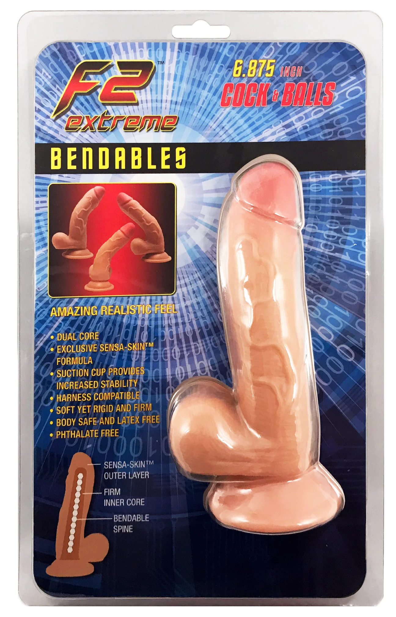 F2 Extreme Bendable 6.875in Dildo - Image 5