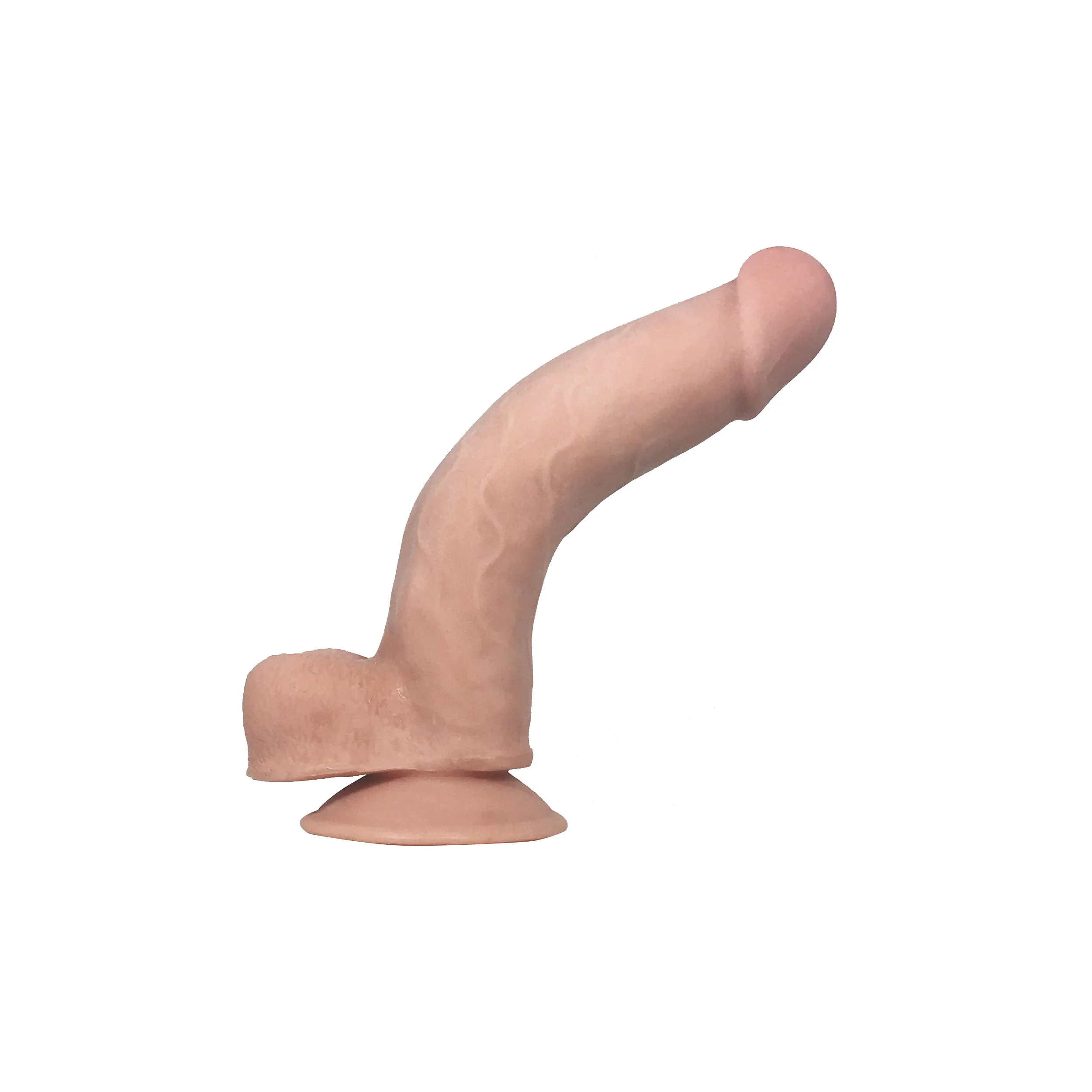 F5 8.5in Self Lubricating Dildo - Flesh - Image 2