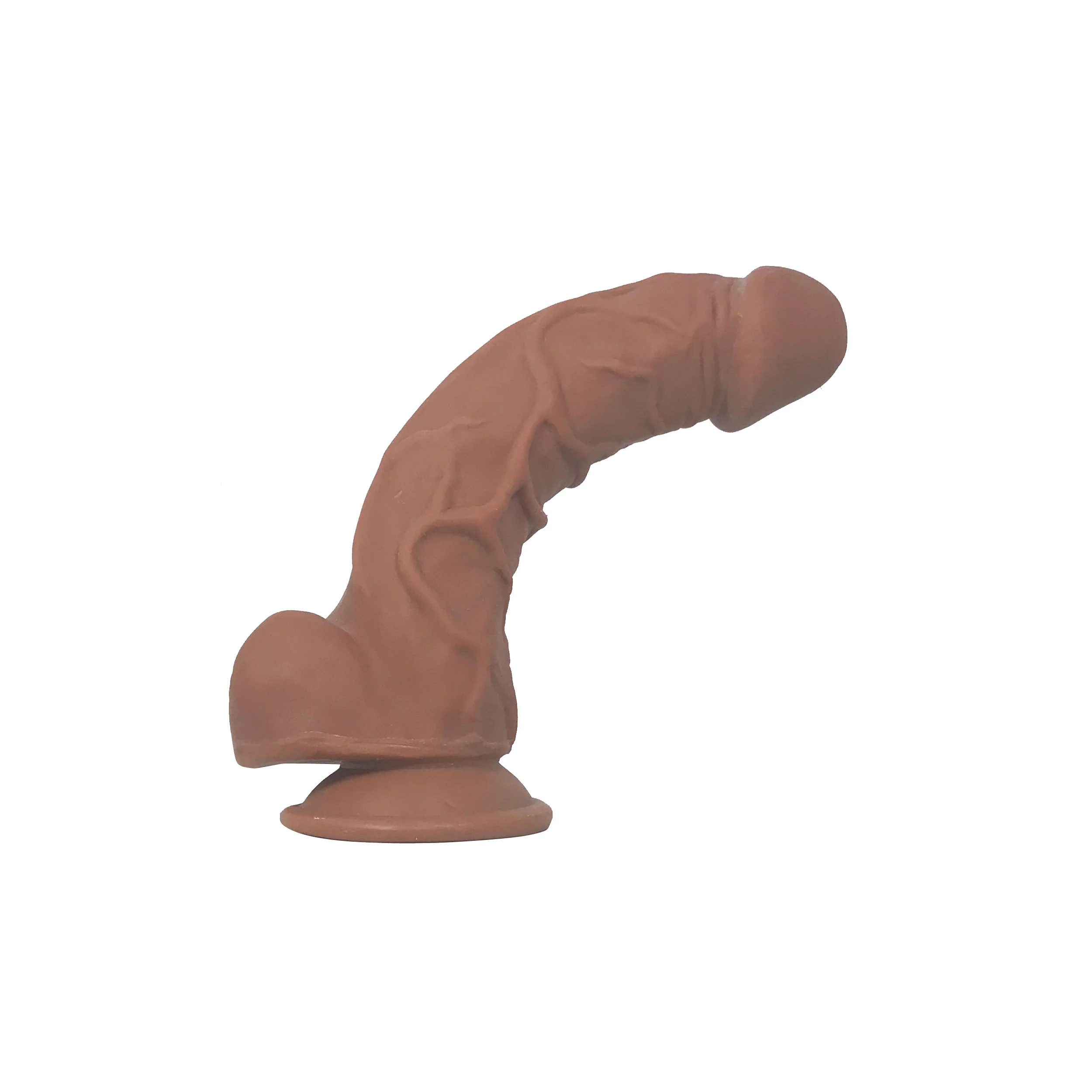 F5 9.5in Self Lubricating Dildo - Brown - Image 2